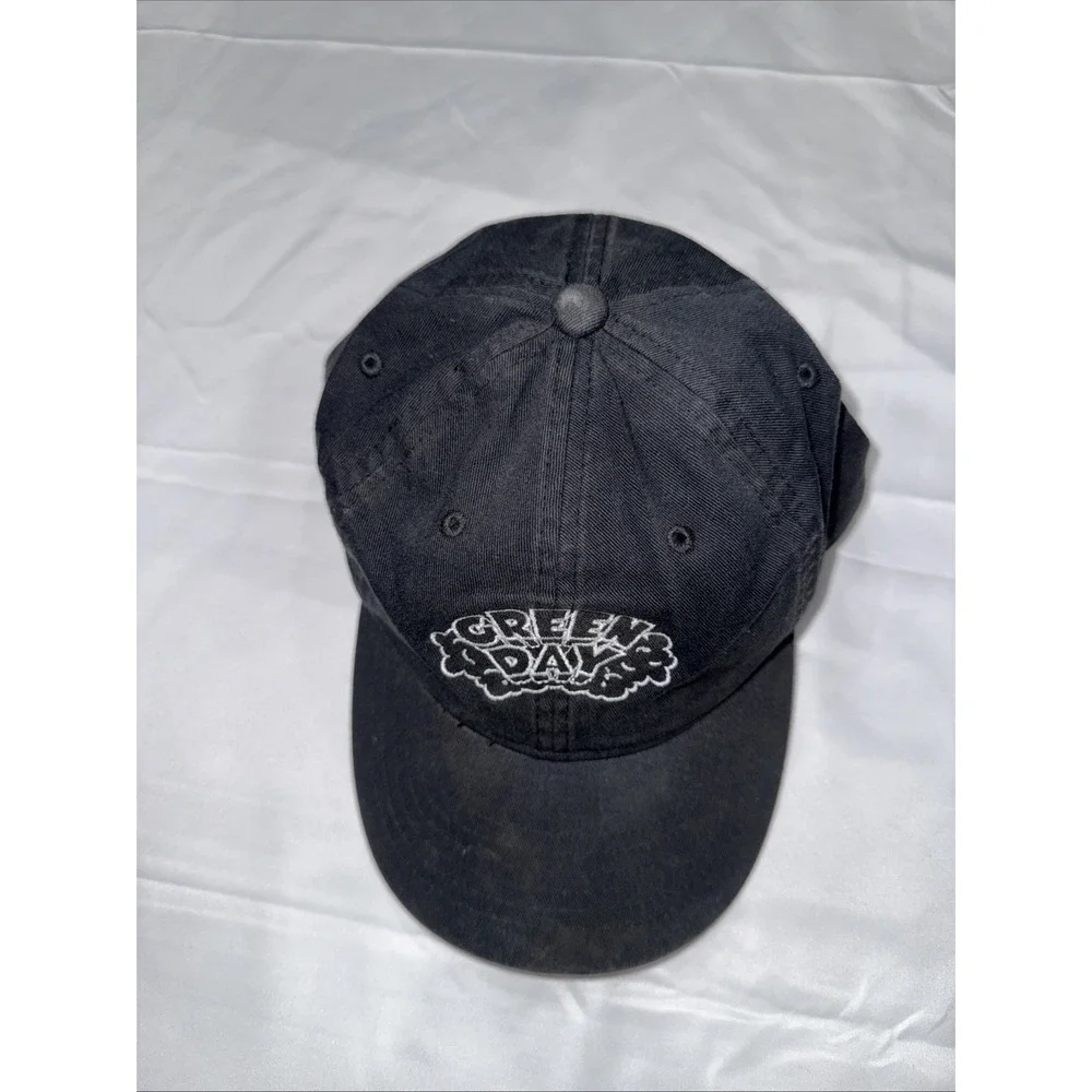 Green Day Embroidered Hat/Cap Retro Y2K Black Hat Snap Back